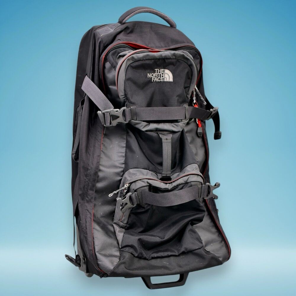 the north face long haul large travel bag rolling wheeled luggage suitcase